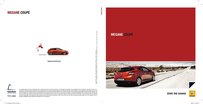 Portada — Catálogo Comercial Renault Megane III Coupé